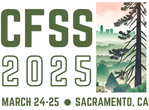 Logo for the California Forest Science Symposium on March 24-25, 2025