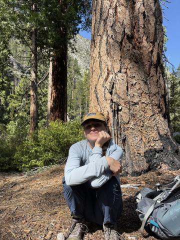 Picture of Autym Shafer in forested area of Yosemite