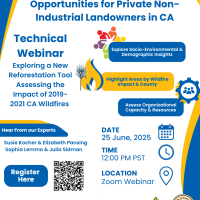 Flyer for Reforestation Opportunities Webinar
